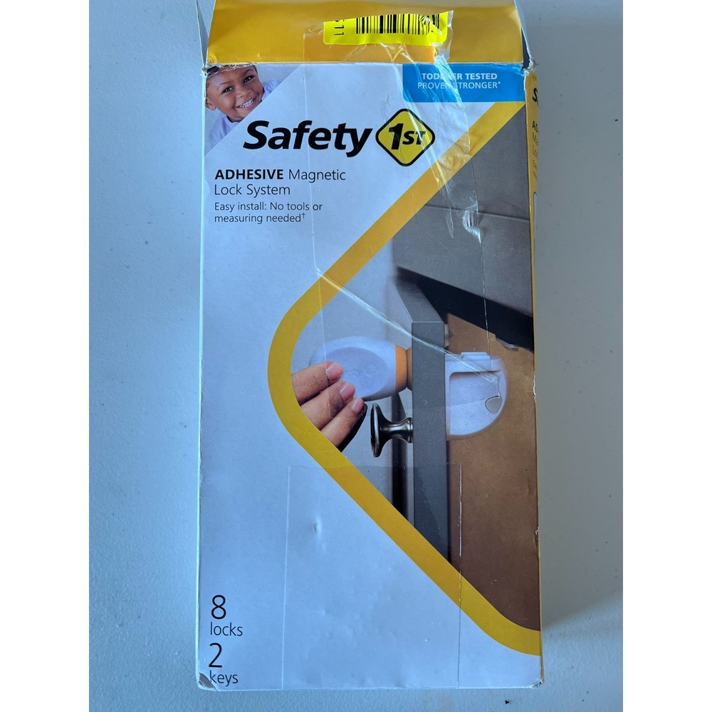 Safety 1st Adhesive Magnetic Lock System 8 Locks 2 Keys Cabinet Child Proof